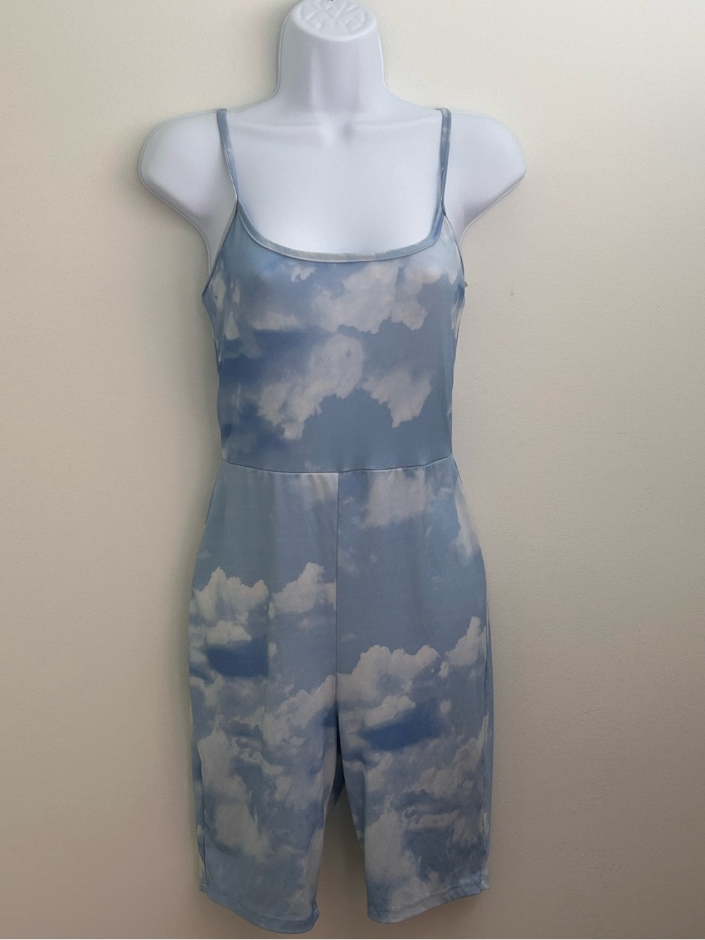 Angel Cloud Sky Print Exercise Romper M